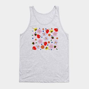 Perennials Flower Design Tank Top